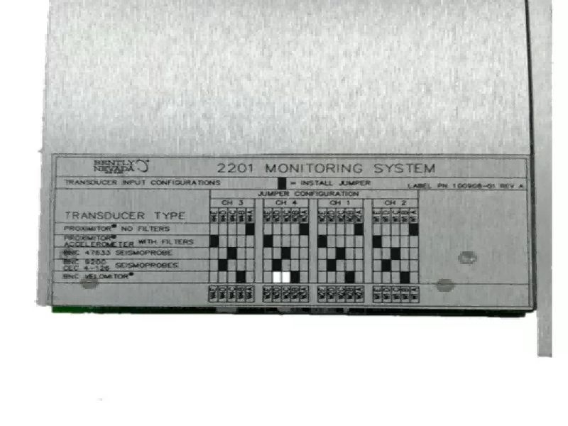 132419-01 Bently Nevada Parts 2201 Monitoring System Four Channel Monitor